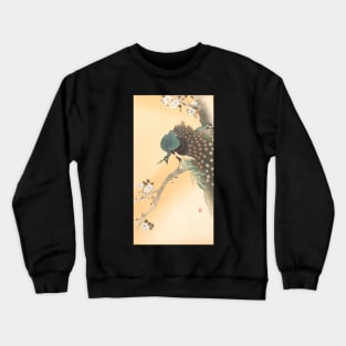 Peafowl by Ohara Koson Crewneck Sweatshirt